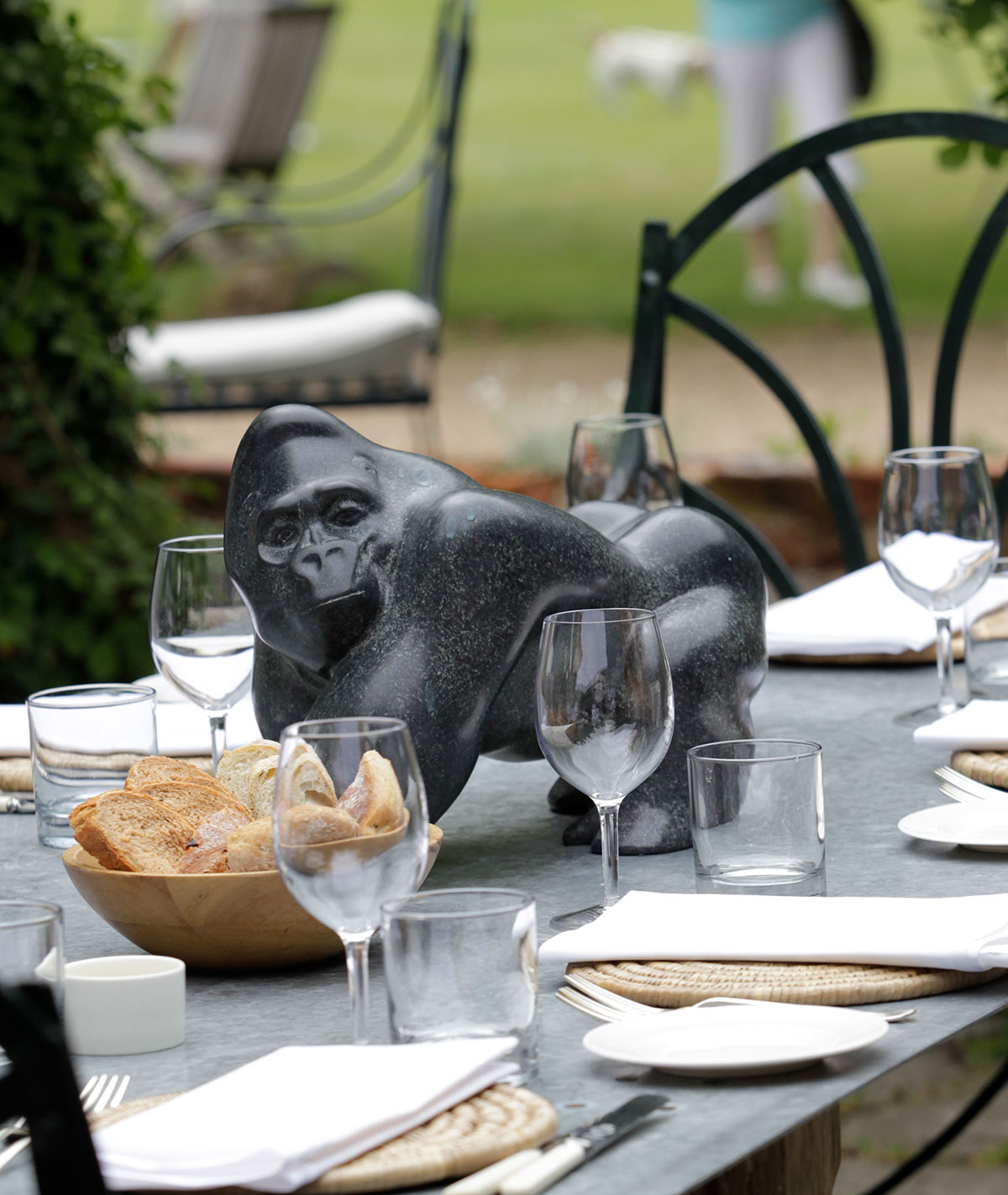 Michael Cooper Sculptor, Gorilla on the terrace